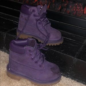 Infant Purple Timberland Boot